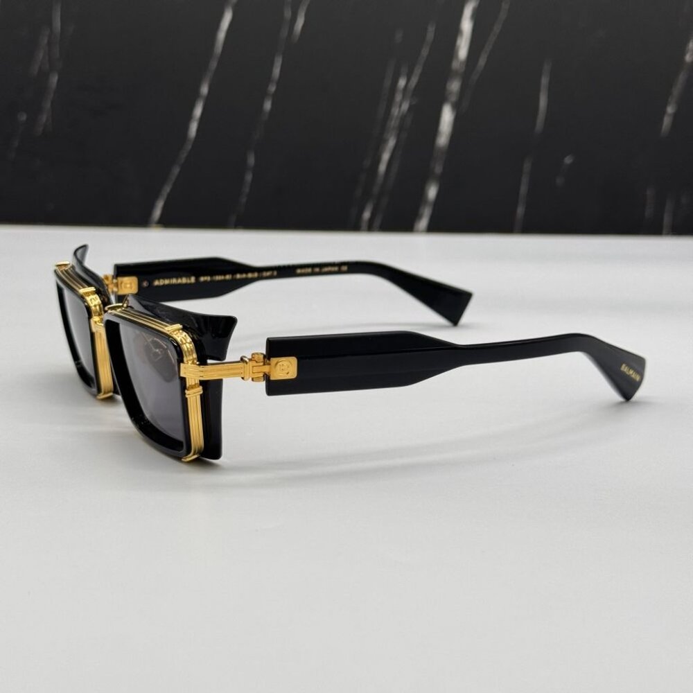 NEW BALMAIN ADMIRABLE UNISEX SUNGLASSES BALMAIN BPS-130A BLACK - Picture 7 of 14